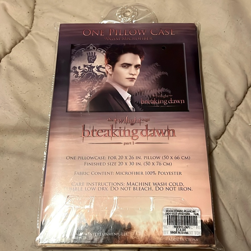 Breaking Dawn Part 1 Edward Microfiber Pillow Case